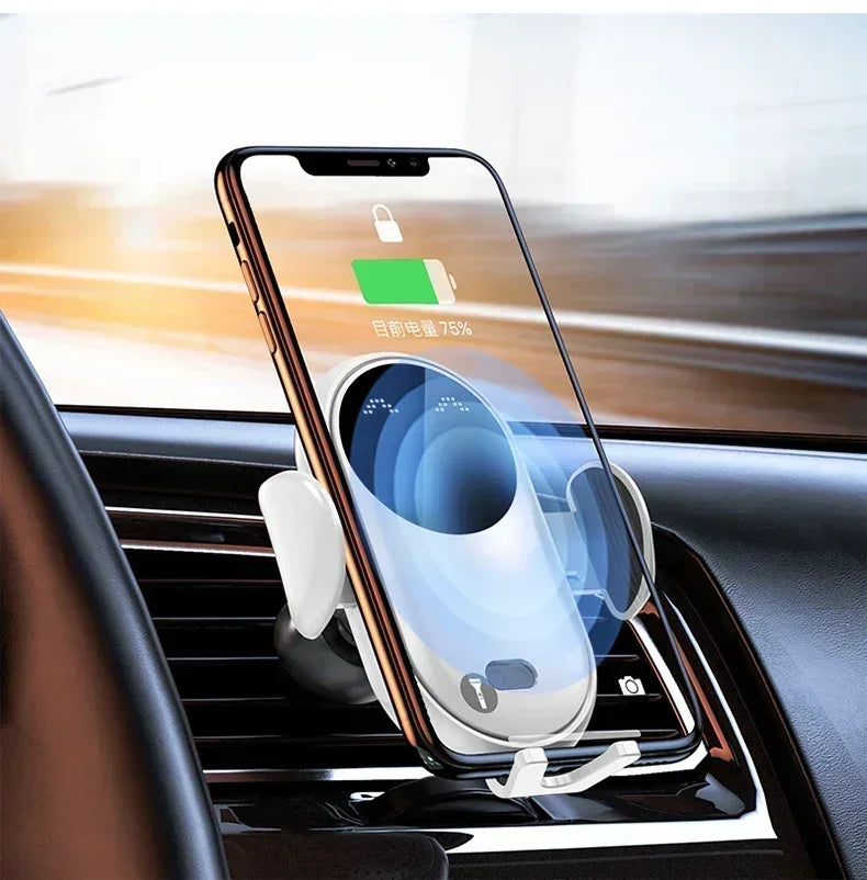 VIKEFON 30W Car Wireless Charger Car Phone Holder for iPhone 12 Pro Max 11 Pro X MAX 8 7 Plus Intelligent Infrared Phone Holder
