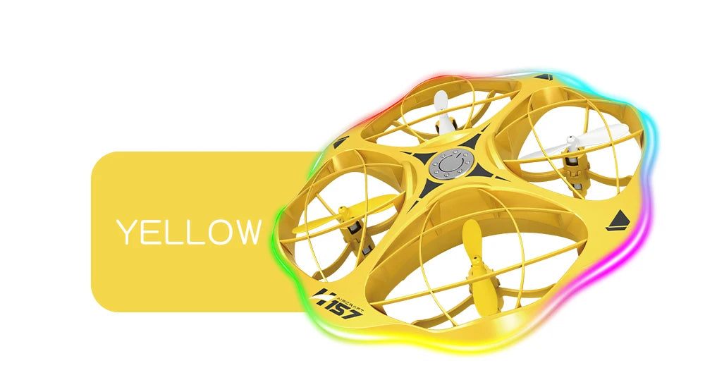 Mini Drone Rc UFO Toy with Led Light Gesture Control 2.4G Radio Controlled Plane Helicopter Dual Mode Airplanes Toys for Boys