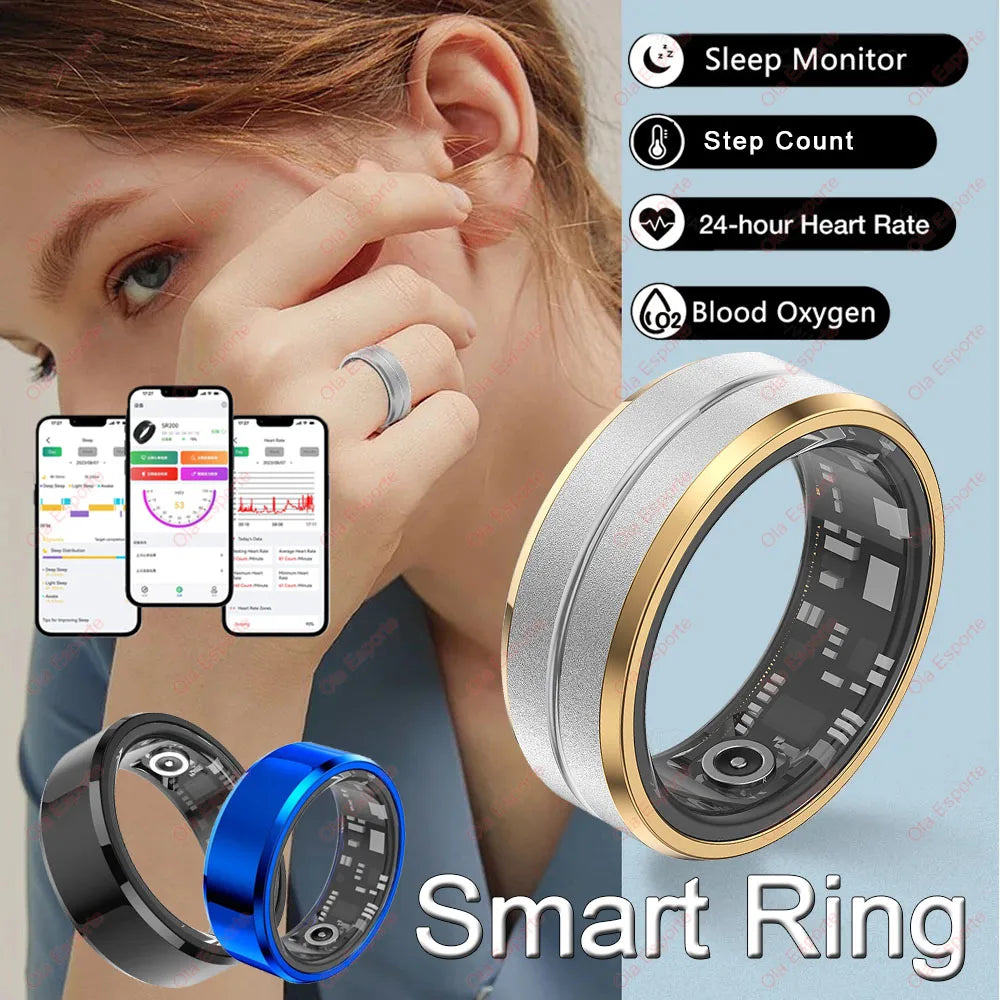 NEW Smart Ring Military Grade Titanium Steel Smart Ring