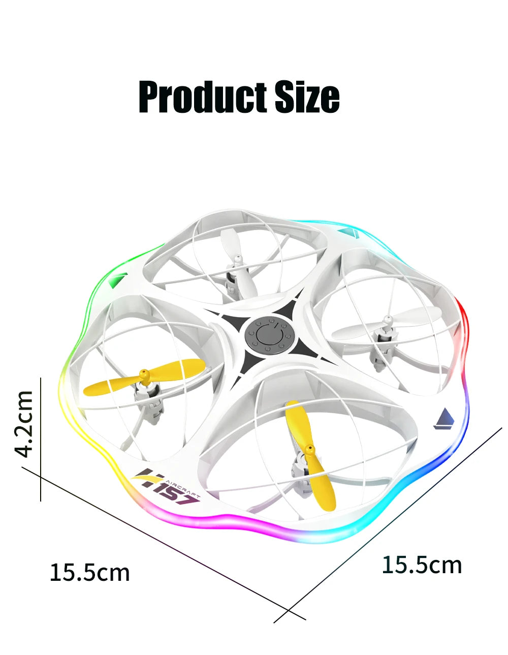 Mini Drone Rc UFO Toy with Led Light Gesture Control 2.4G Radio Controlled Plane Helicopter Dual Mode Airplanes Toys for Boys