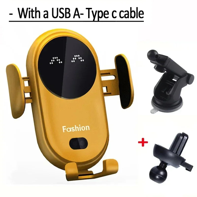 VIKEFON 30W Car Wireless Charger Car Phone Holder for iPhone 12 Pro Max 11 Pro X MAX 8 7 Plus Intelligent Infrared Phone Holder