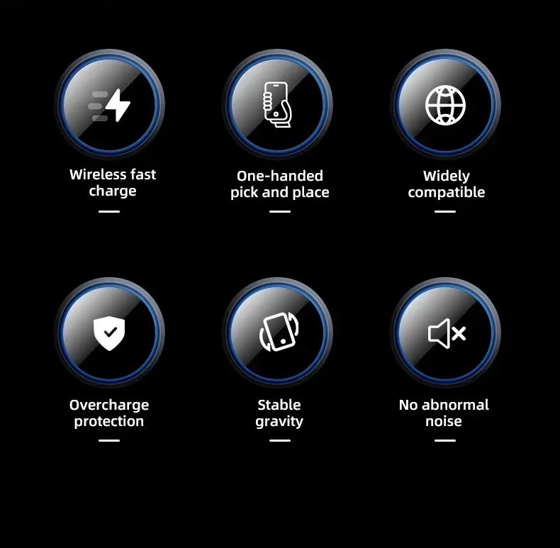 VIKEFON 30W Car Wireless Charger Car Phone Holder for iPhone 12 Pro Max 11 Pro X MAX 8 7 Plus Intelligent Infrared Phone Holder