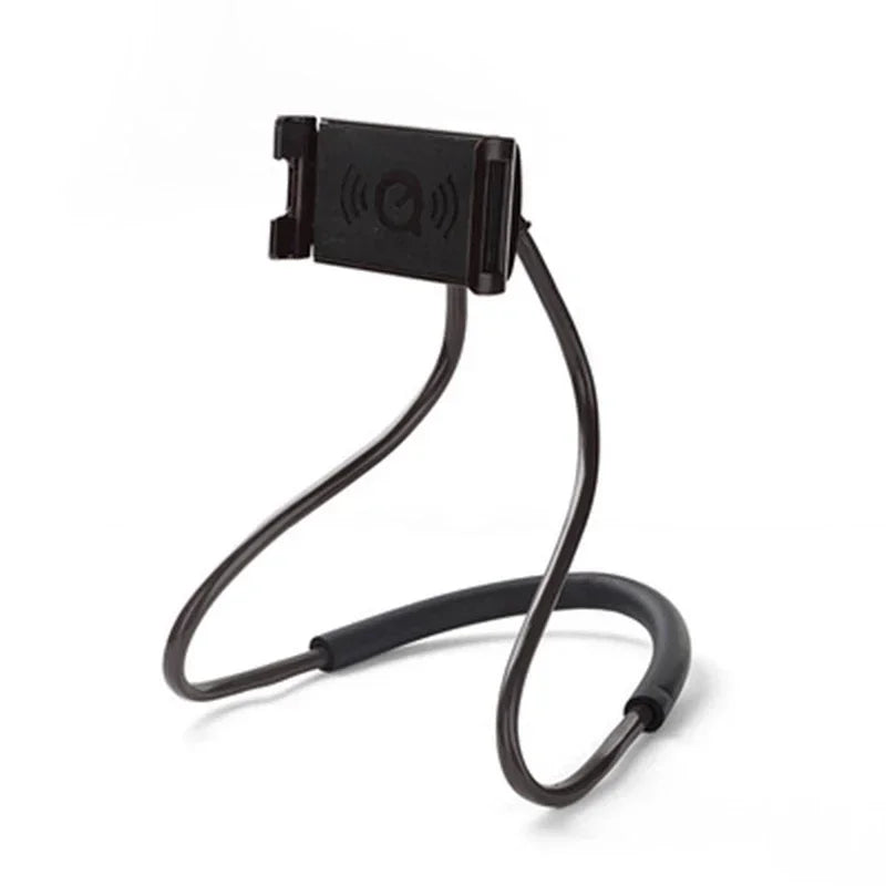 Universal Mobile Phone Holder Extendable Neck Hanging Selfie Stick Rack Adjustable 360°Free Rotating Mount Holder Iphone