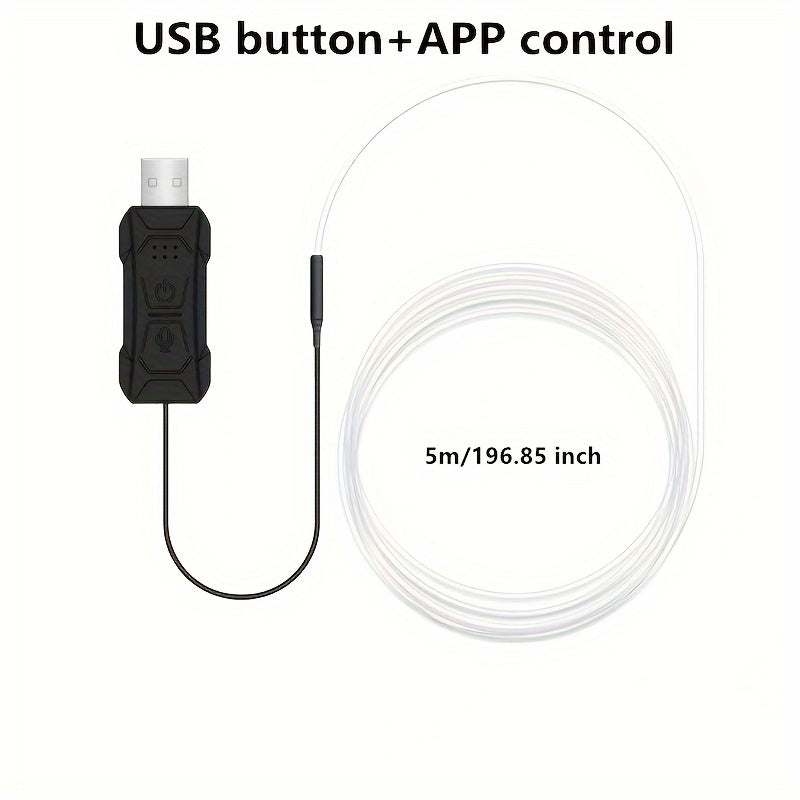 196 Inch Car Interior LED Strip Lights