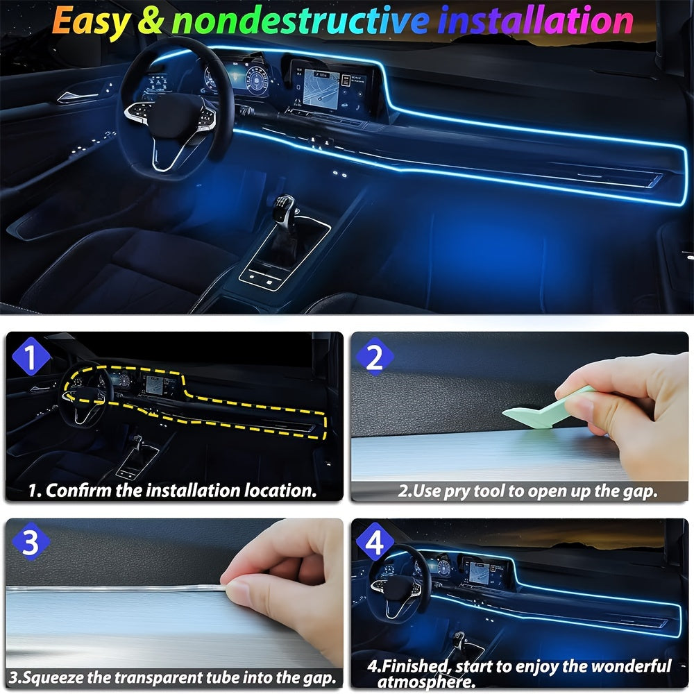 196 Inch Car Interior LED Strip Lights