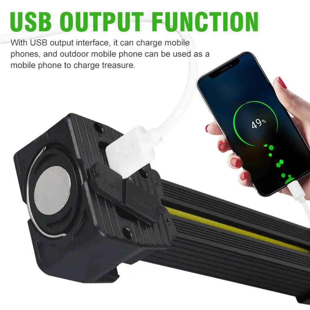 Gym Lamp for Posing,7th Gear Dimming,Portable Magnet LED Flashlight with Hook