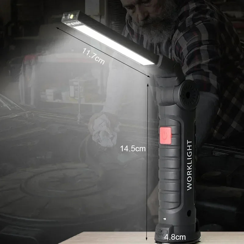 foldable magnetic flashlight