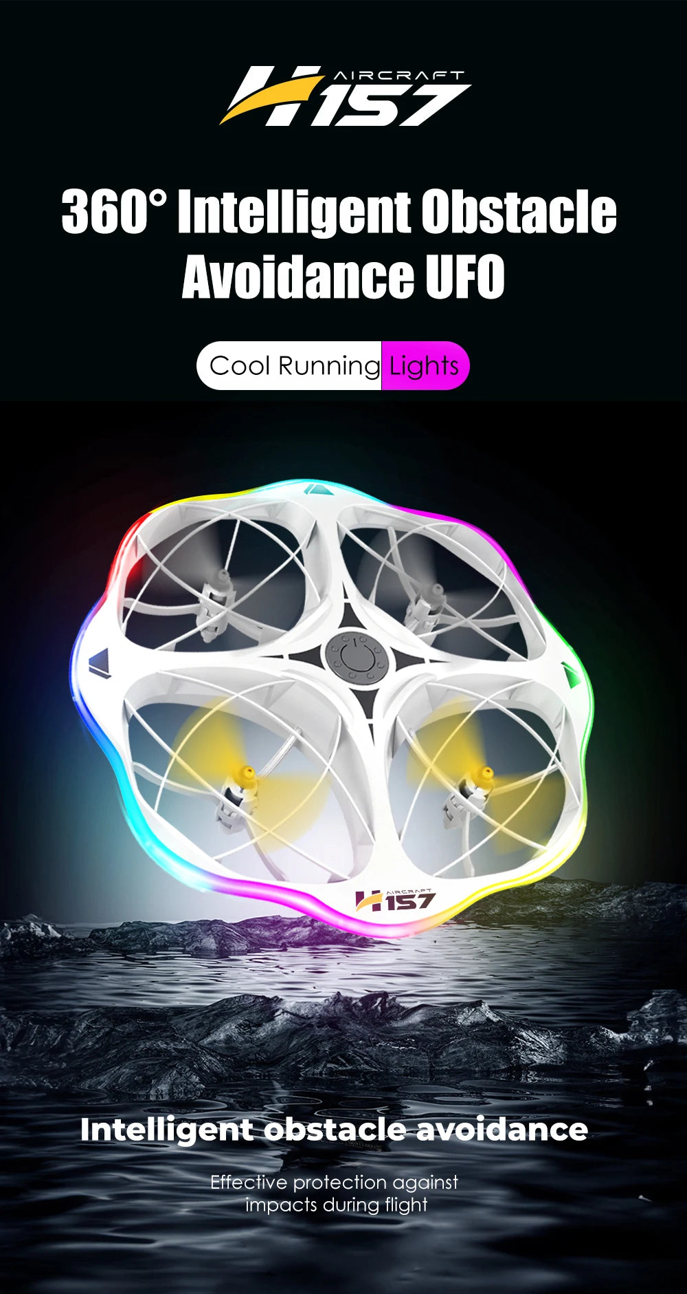 Mini Drone Rc UFO Toy with Led Light Gesture Control 2.4G Radio Controlled Plane Helicopter Dual Mode Airplanes Toys for Boys