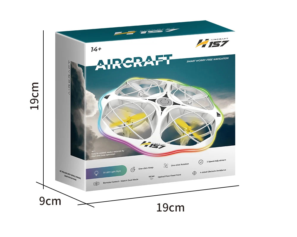 Mini Drone Rc UFO Toy with Led Light Gesture Control 2.4G Radio Controlled Plane Helicopter Dual Mode Airplanes Toys for Boys