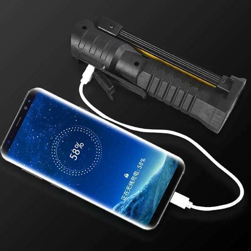 foldable magnetic flashlight