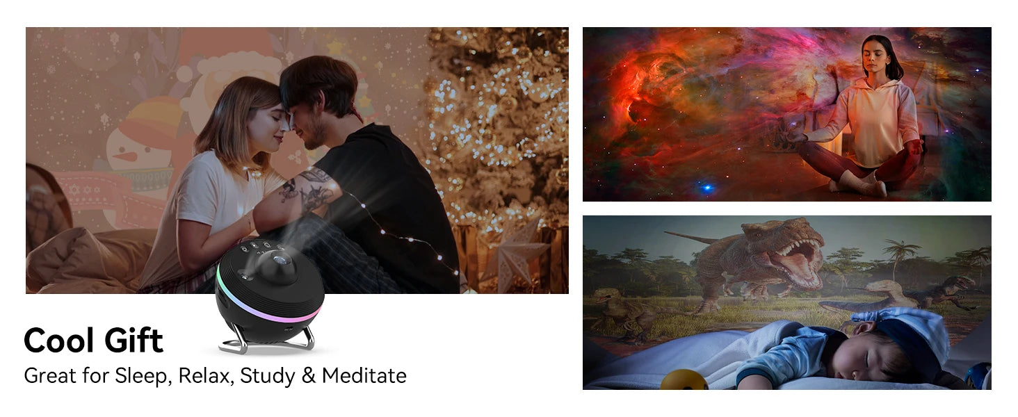 Galaxy Meteor Projector Night Light Lamp