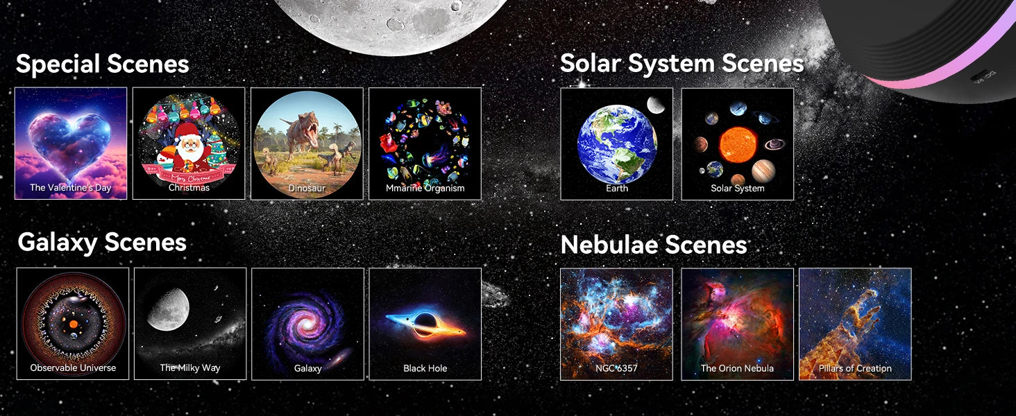 Galaxy Meteor Projector Night Light Lamp