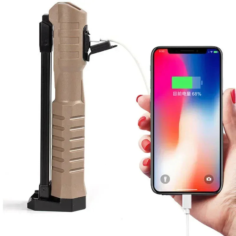 foldable magnetic flashlight