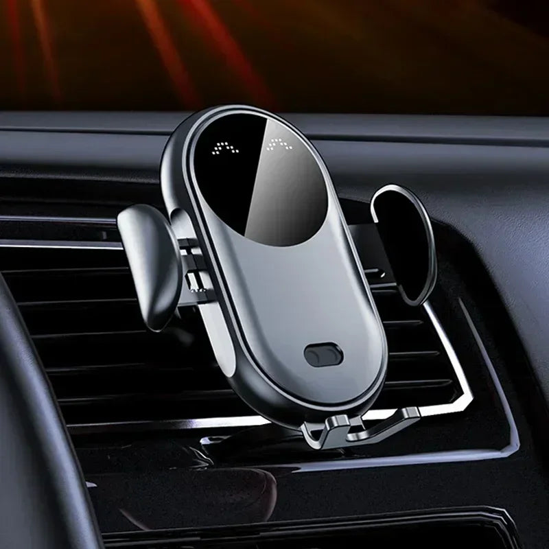 VIKEFON 30W Car Wireless Charger Car Phone Holder for iPhone 12 Pro Max 11 Pro X MAX 8 7 Plus Intelligent Infrared Phone Holder