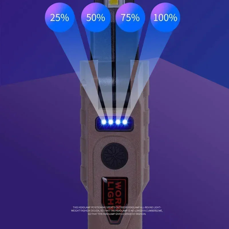 foldable magnetic flashlight