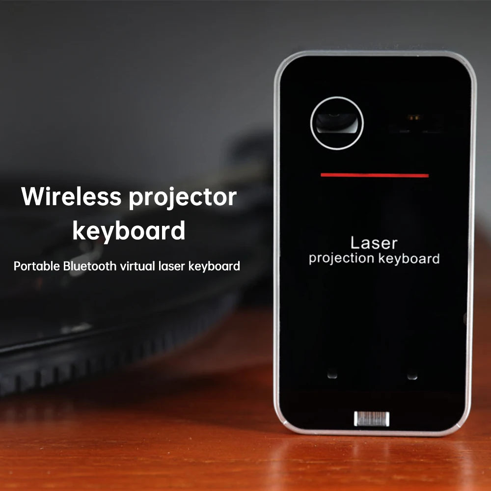 Laser Keyboard Mini Virtual Keyboard Wireless BT Connect Suitable for Phone Pad Laptop Tablets Compatible with Windows XP & iOS8