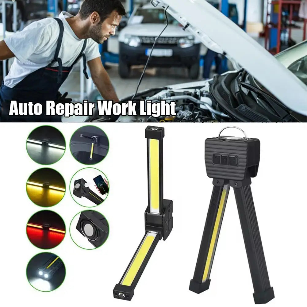 Gym Lamp for Posing,7th Gear Dimming,Portable Magnet LED Flashlight with Hook