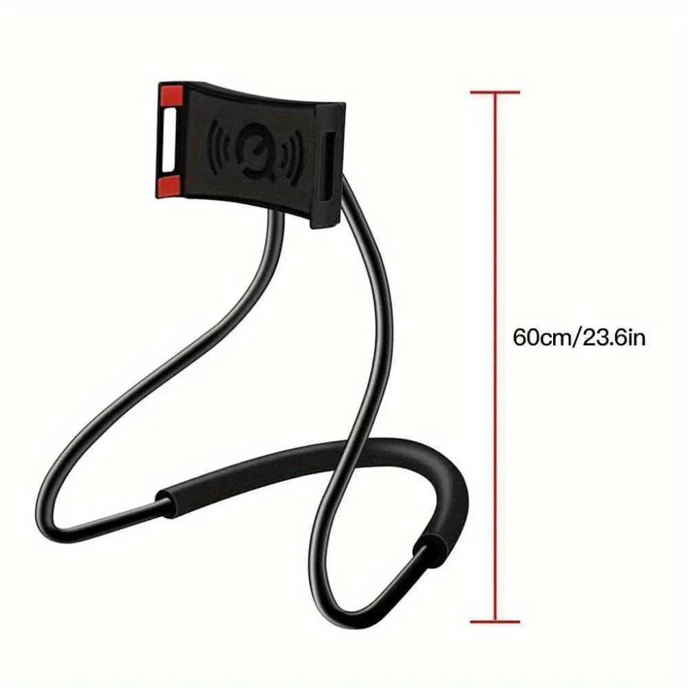 Universal Mobile Phone Holder Extendable Neck Hanging Selfie Stick Rack Adjustable 360°Free Rotating Mount Holder Iphone
