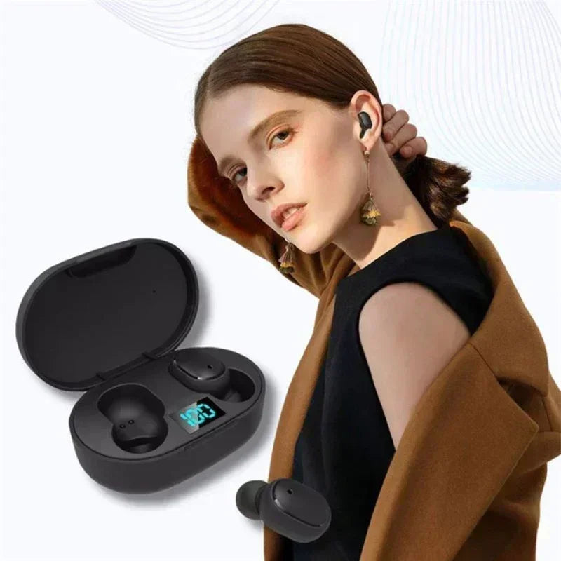 E6S Wireless Bluetooth Earphones TWS Bluetooth Headset Wireless Earbuds Noise Cancelling Earphones with Microphone Headphones