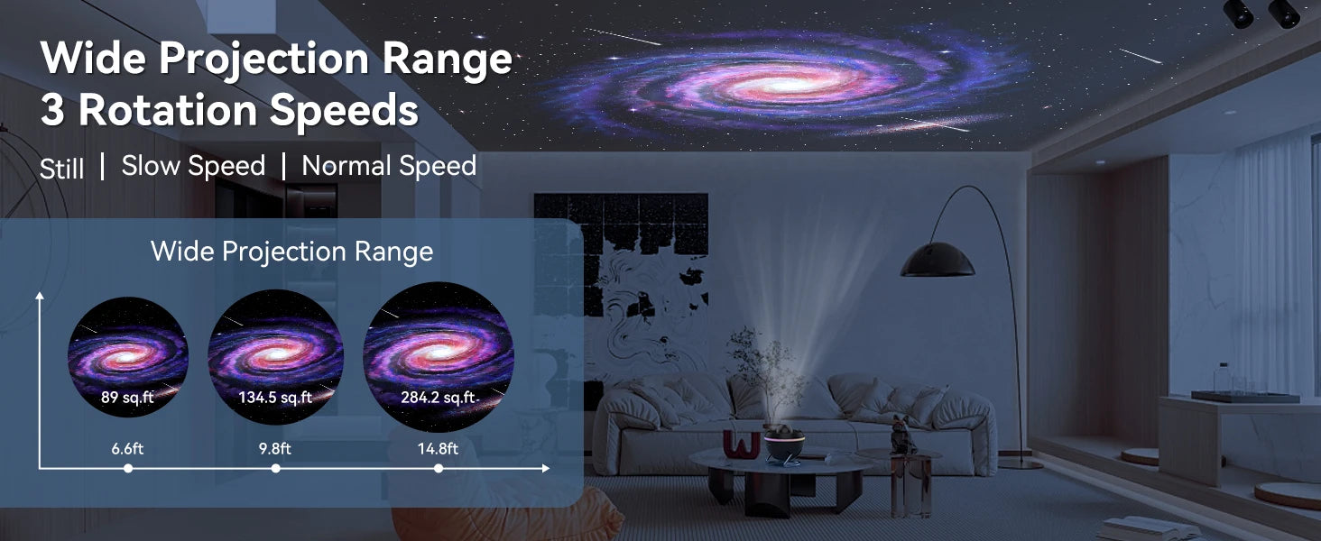 Galaxy Meteor Projector Night Light Lamp