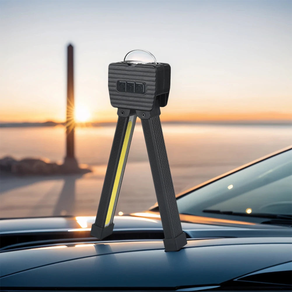 Gym Lamp for Posing with Hanging Hook LED Flashlight Work Light Portable Torch Light for Car Repair Home Garage Emergency