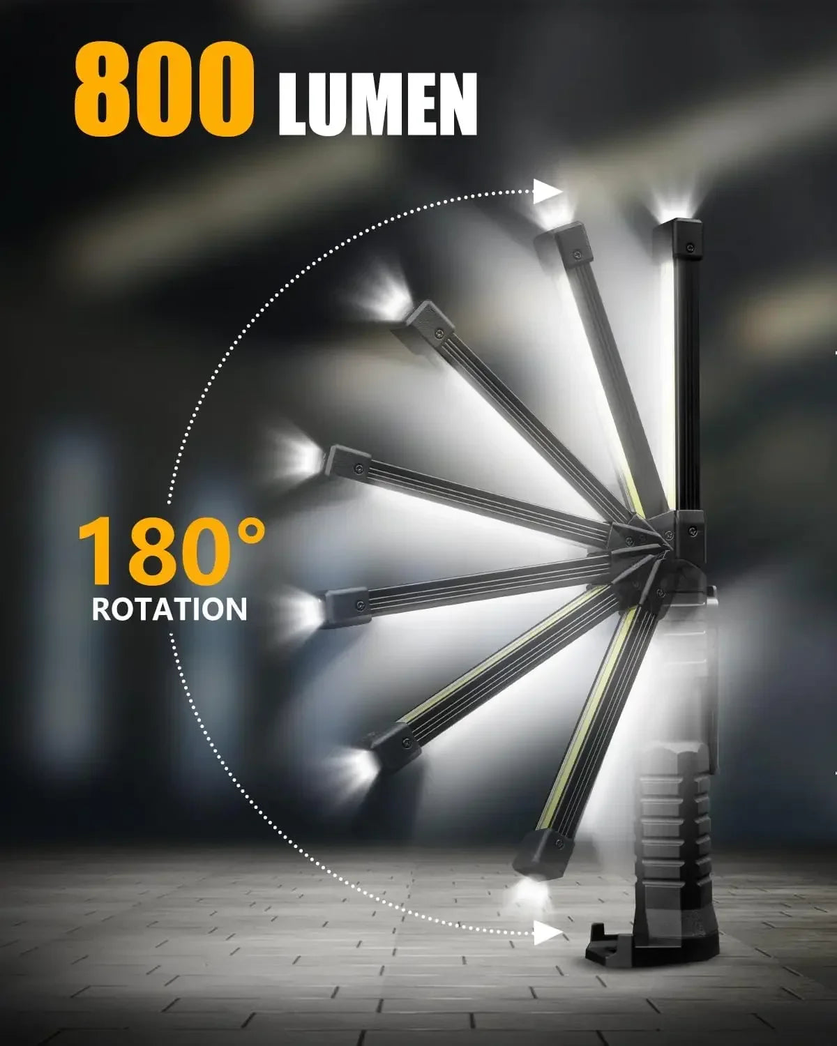 foldable magnetic flashlight