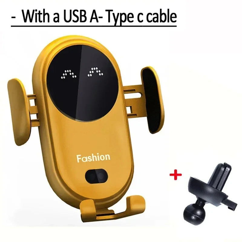 VIKEFON 30W Car Wireless Charger Car Phone Holder for iPhone 12 Pro Max 11 Pro X MAX 8 7 Plus Intelligent Infrared Phone Holder