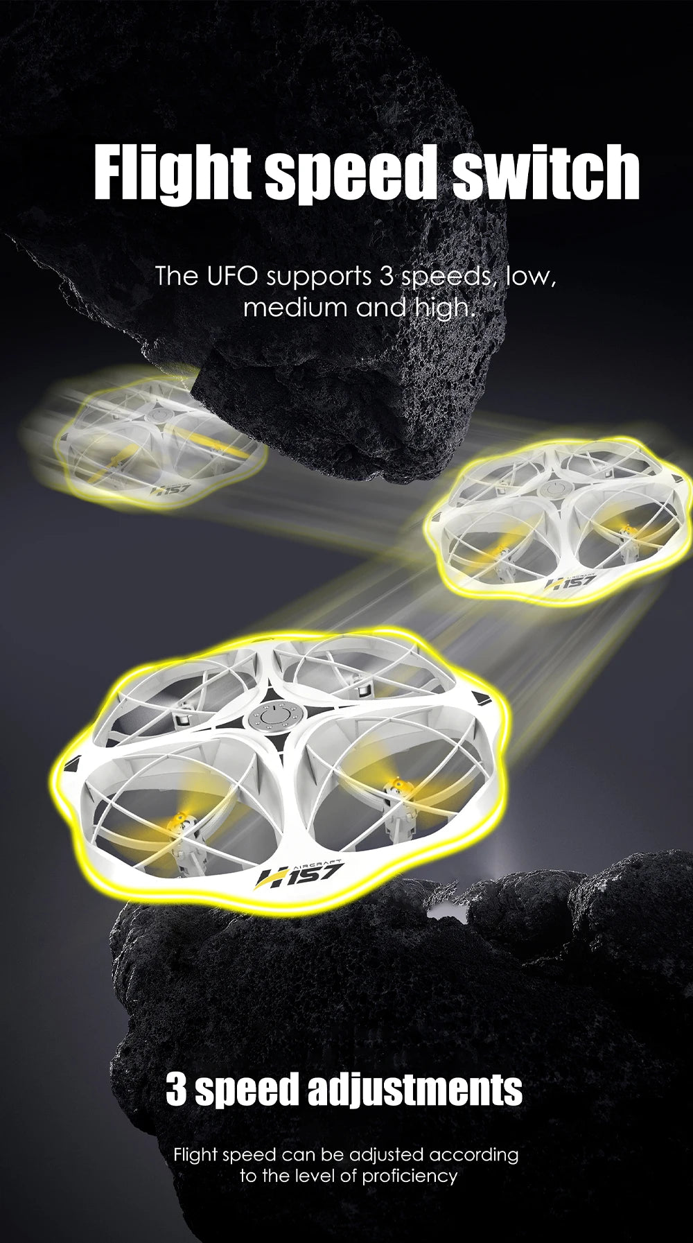 Mini Drone Rc UFO Toy with Led Light Gesture Control 2.4G Radio Controlled Plane Helicopter Dual Mode Airplanes Toys for Boys