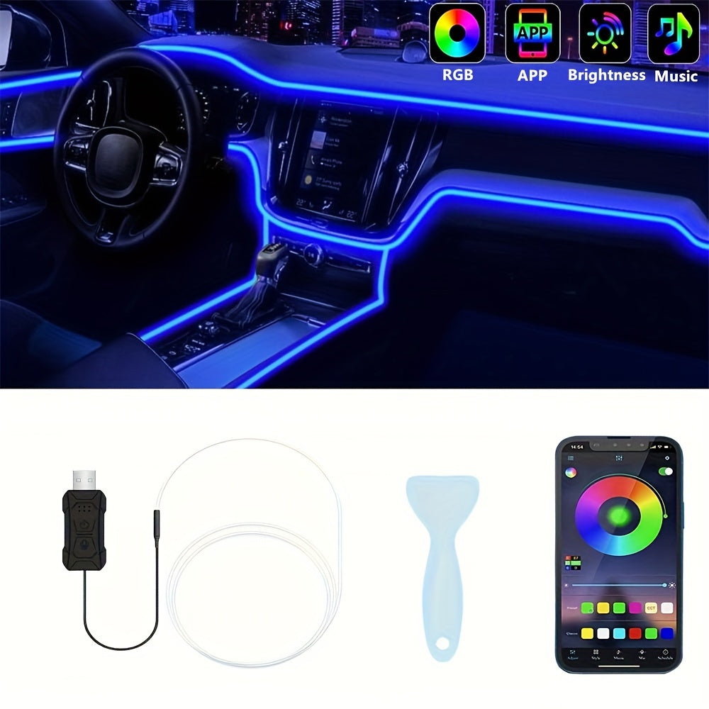 196 Inch Car Interior LED Strip Lights